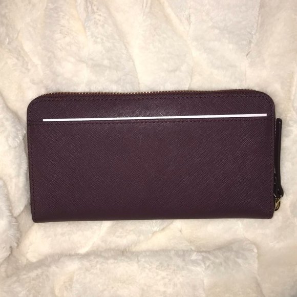 Kate Spade - Large Zipper Wallet, Mulledwine - Picture 4 of 5